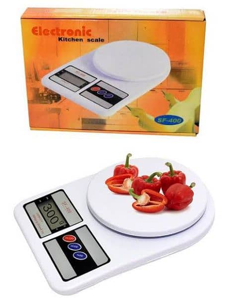 Digital Kitchen Weighing Machine Multipurpose Electronic Weight Scale with Backlit LCD Display for Measuring Food, Cake, Vegetable, Fruit