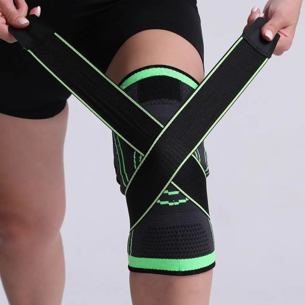 Fitness Running Cycling Bandage Knee Support Braces Elastic Nylon Sports ONUSY