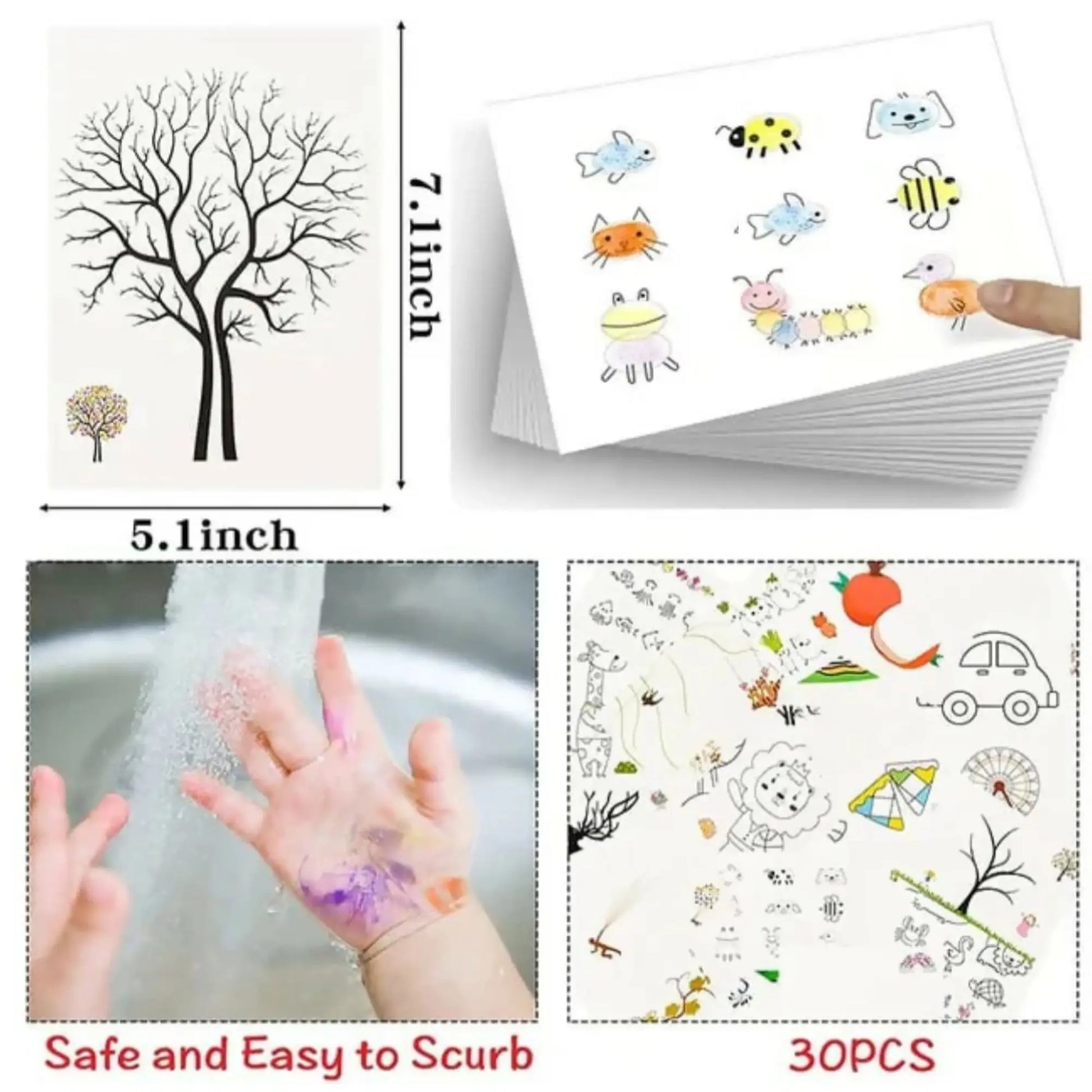 DIY Finger Painting & Coloring Set for Kids ONUSY