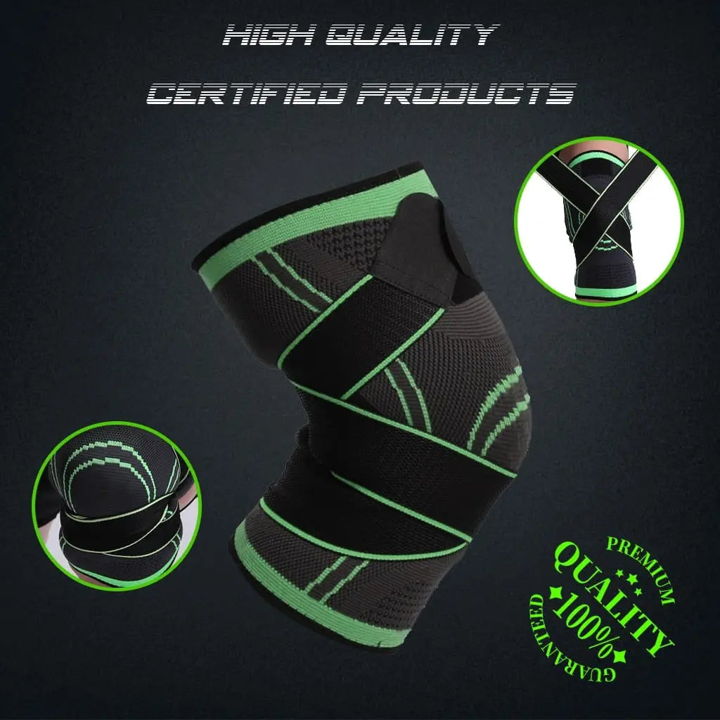 Fitness Running Cycling Bandage Knee Support Braces Elastic Nylon Sports ONUSY