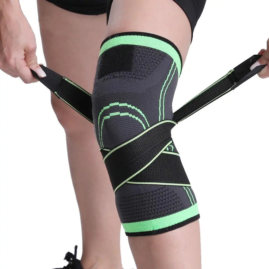 Fitness Running Cycling Bandage Knee Support Braces Elastic Nylon Sports ONUSY