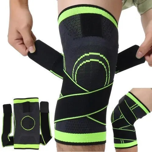 Fitness Running Cycling Bandage Knee Support Braces Elastic Nylon Sports ONUSY