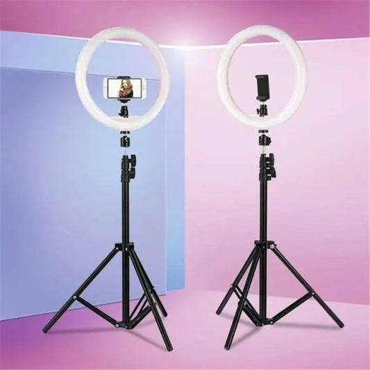 26CM Selfie LED Ring Light with 7ft Tripod Stand & Mobile Holder – Best Quality 26CM Ring Light for Photography & Videos ONUSY.com
