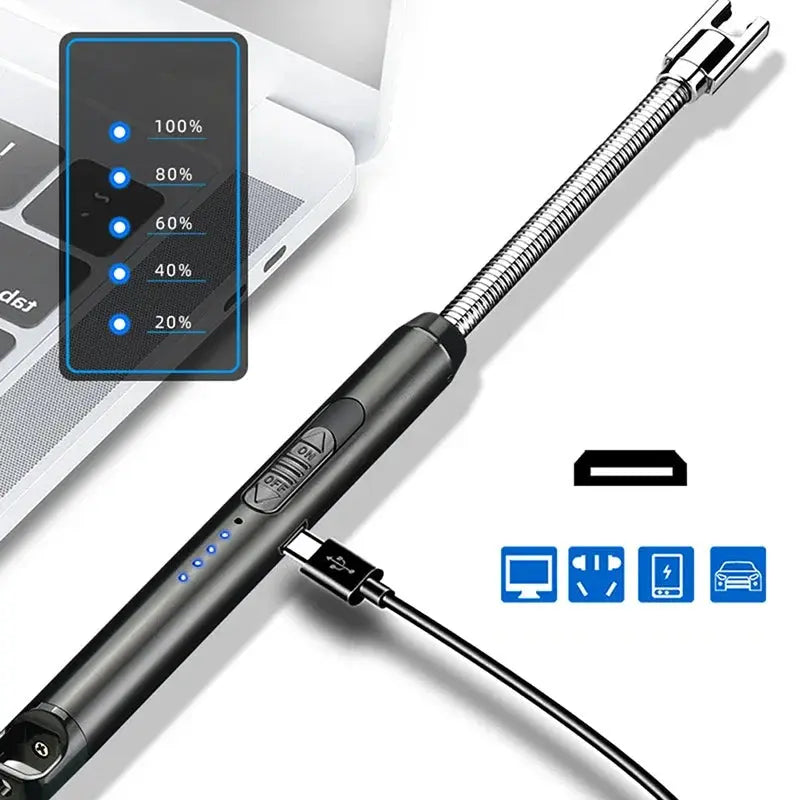 USB Rechargeable Lighter – 360° Flexible Plasma Arc Metal Lighter ONUSY.com