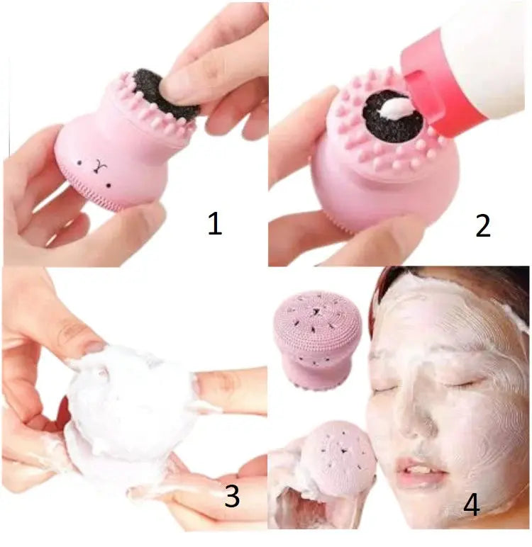 Octopus Silicone Brush – Soft Facial Cleansing & Massage Brush for Deep Cleaning ONUSY.com
