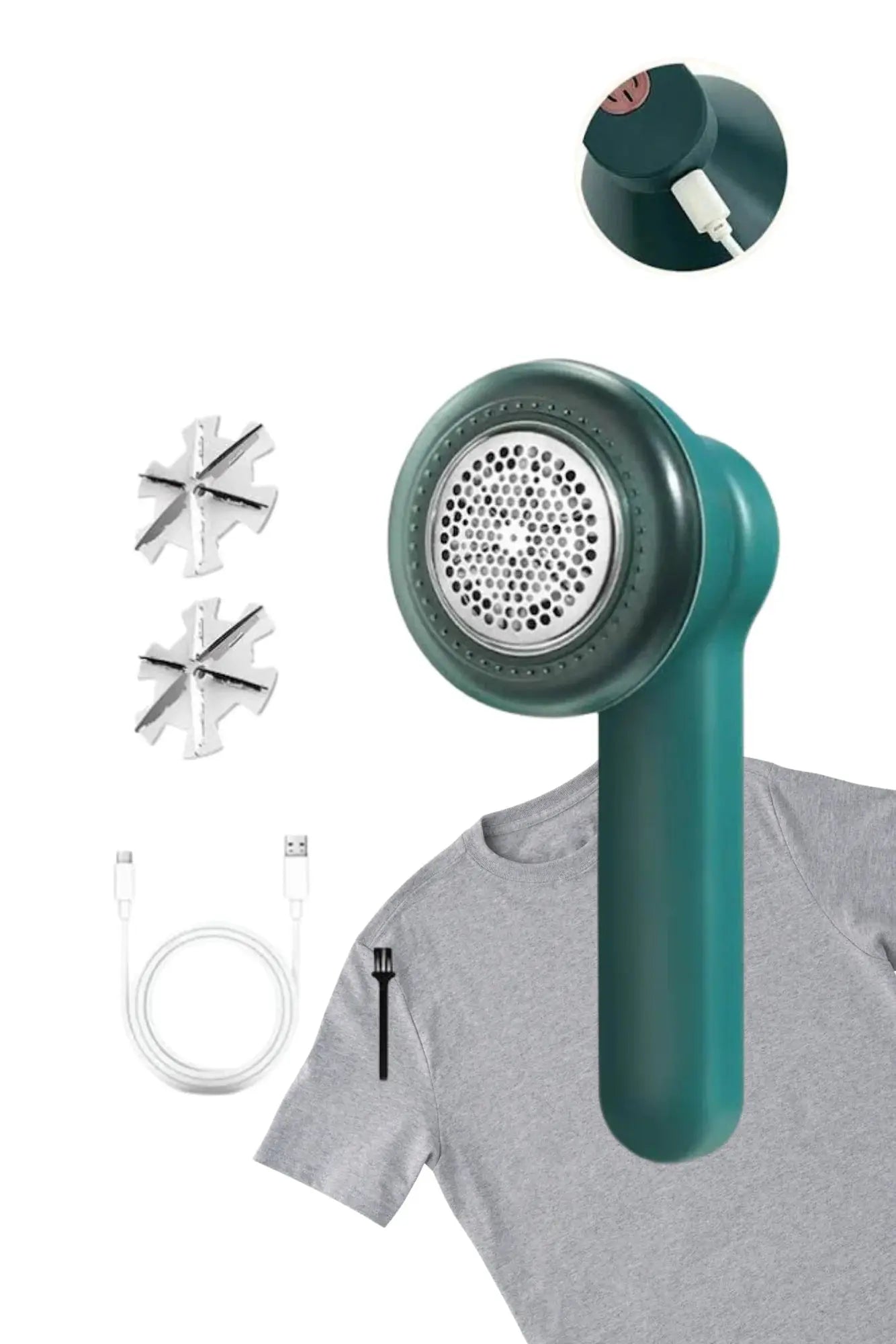 Household Clothes Shaver & Fabric Lint Remover – Portable Electric Fuzz & Fluff Cleaner | Rechargeable Lint Remover Machine for Clothes, Sweaters, Wool & Fabrics | Fabric Shaver for Clothing Care ONUSY.com