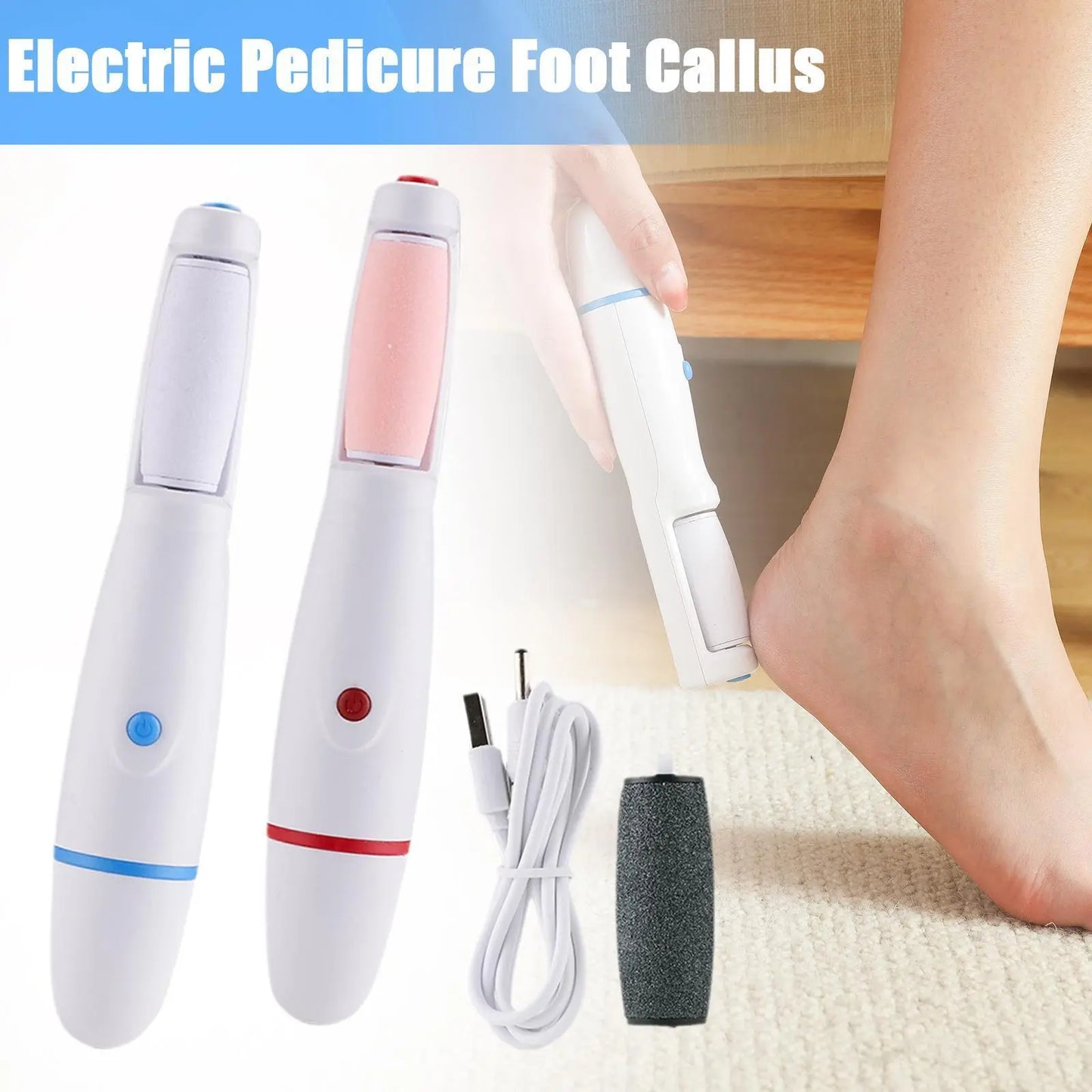 Electric Foot Callus Remover – Rechargeable Pedicure Tool for Smooth Feet ONUSY.com