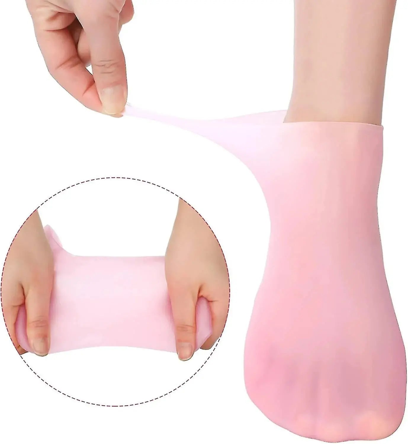 Moisturizing Silicone Socks – Comfortable Jelly Socks for Soft & Smooth Feet ONUSY.com