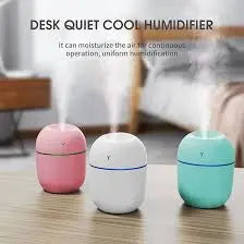 220ML Colourful Table Humidifier – Portable USB Air Diffuser with LED Lights ONUSY.com