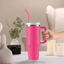 40oz Tumbler with Handle and Straw – Large Stainless Steel Thermal Cup for Coffee, Water & Drinks ONUSY.com