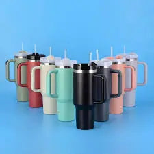 40oz Tumbler with Handle and Straw – Large Stainless Steel Thermal Cup for Coffee, Water & Drinks ONUSY.com