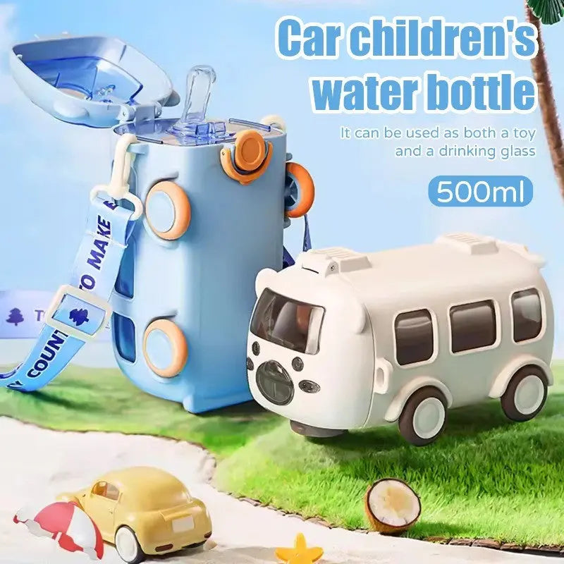 Baby Bus 500ml Kids Water Bottle – Leakproof, BPA-Free & Cute Design | ONUSY.com ONUSY.com